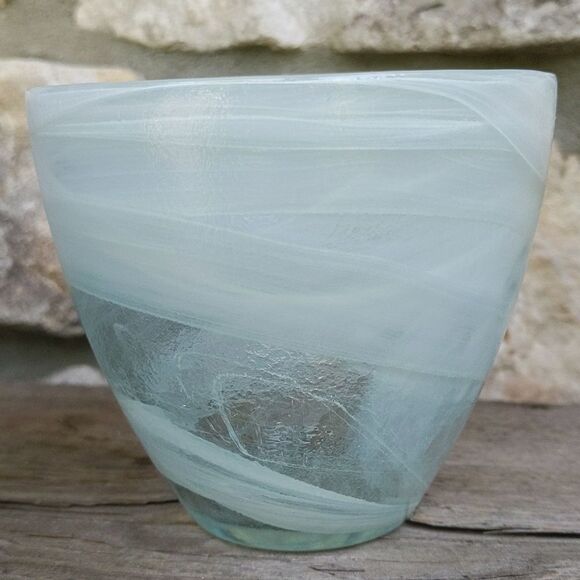 Ecoglass Votive Candle Holders Swirl Recycled Glass Eco-friendly Home Decor - Picture 11 of 17